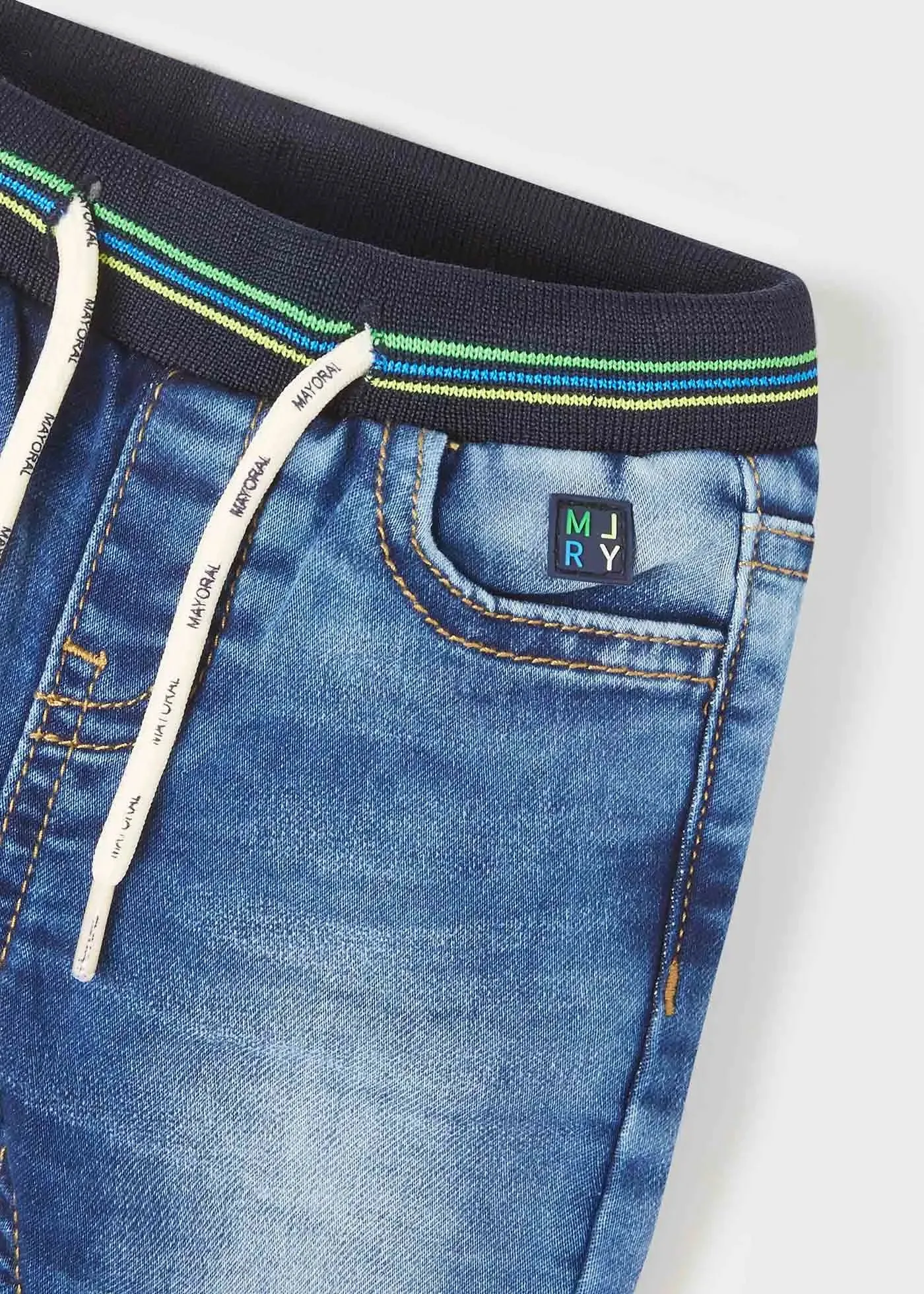 Soft Denim Jogger Pants Baby Boy | Mayoral