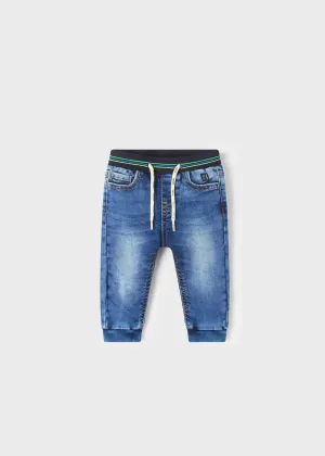 Soft Denim Jogger Pants Baby Boy | Mayoral