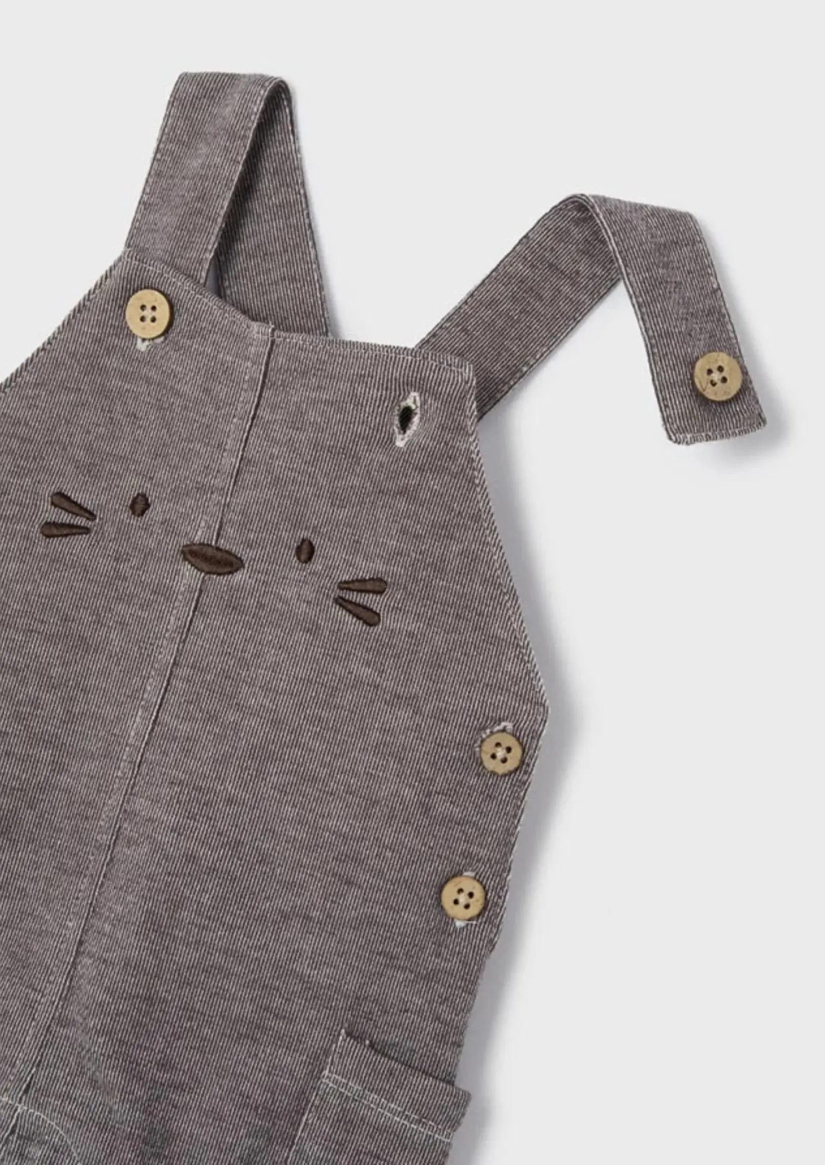 Soft Knitted Chocolate Fleece Romper Set | Mayoral