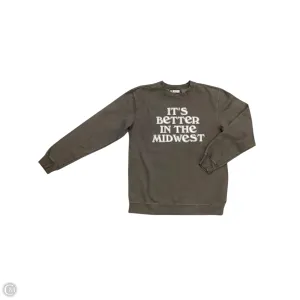 Sweatshirt Crewneck By Girl Dangerous In Grey, Size: S