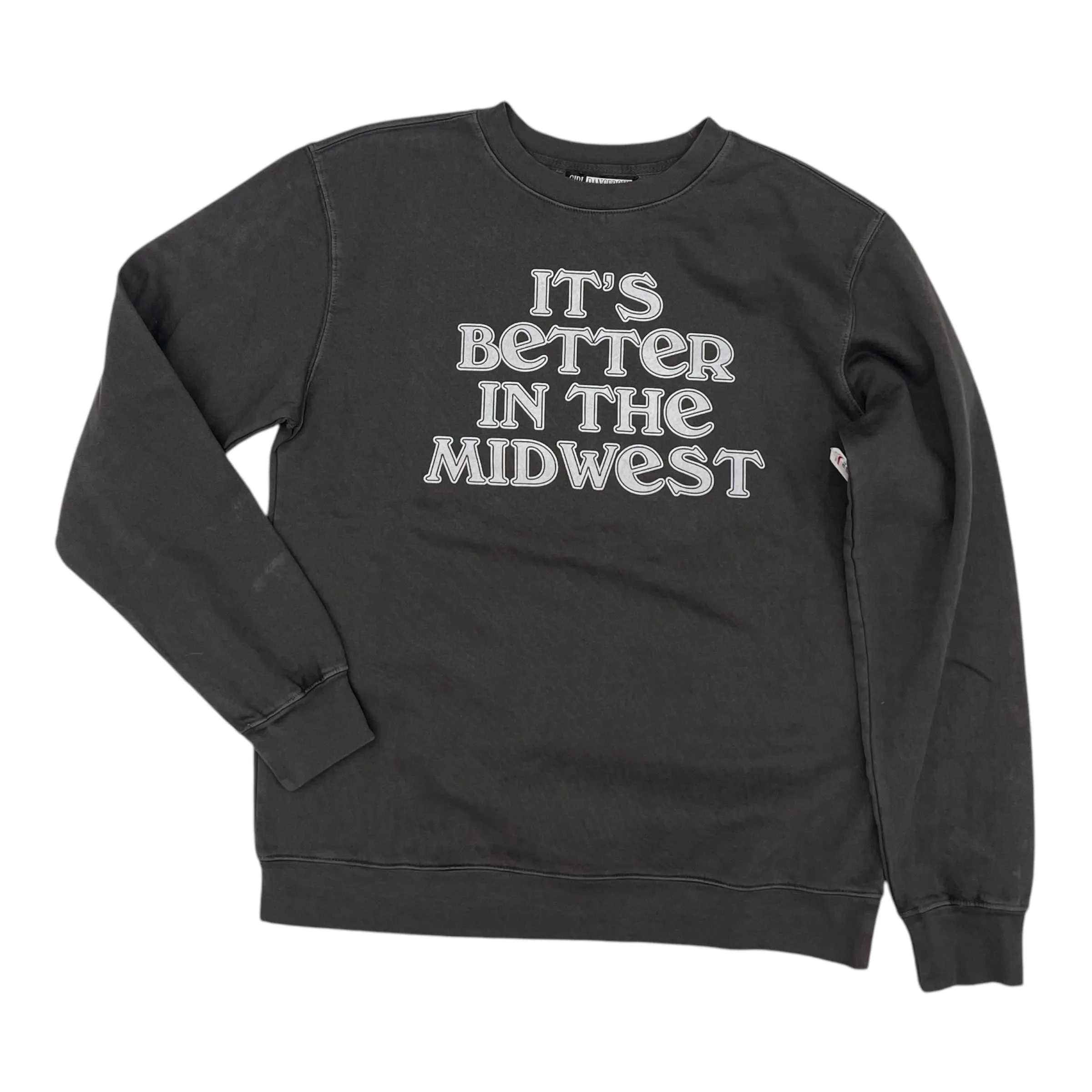 Sweatshirt Crewneck By Girl Dangerous In Grey, Size:S