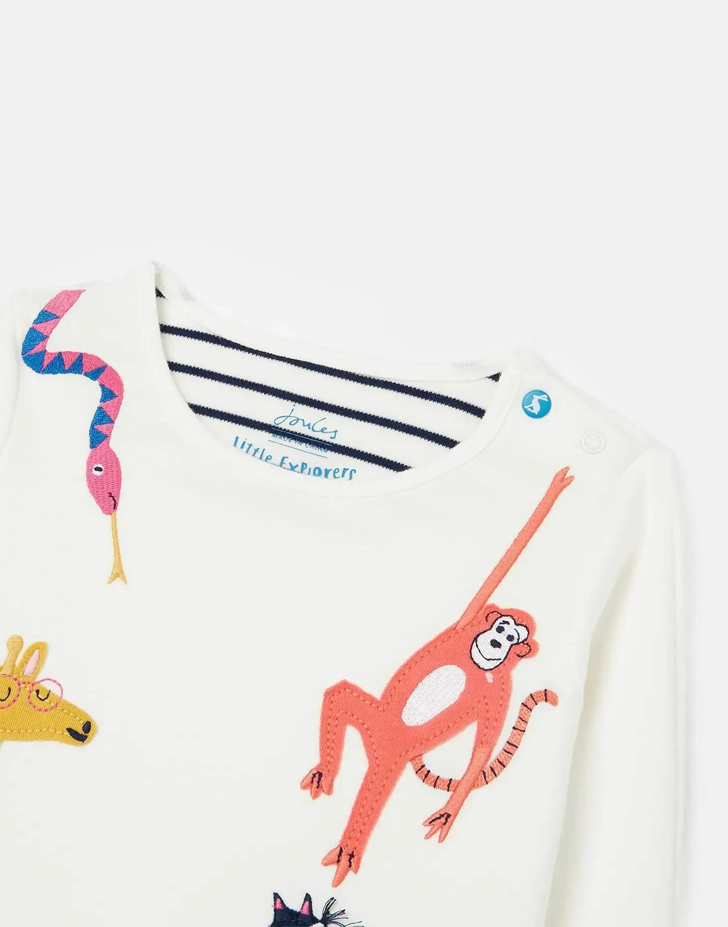 Tate Artwork Long Sleeve T-Shirt - Zoowhite | Joules