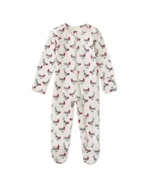 Tea Collection Footed Zip Front Baby Romper