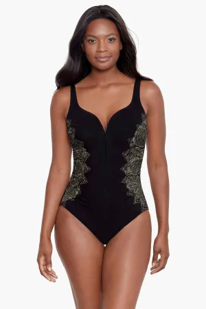 Temptress One Piece in Petal Pusher