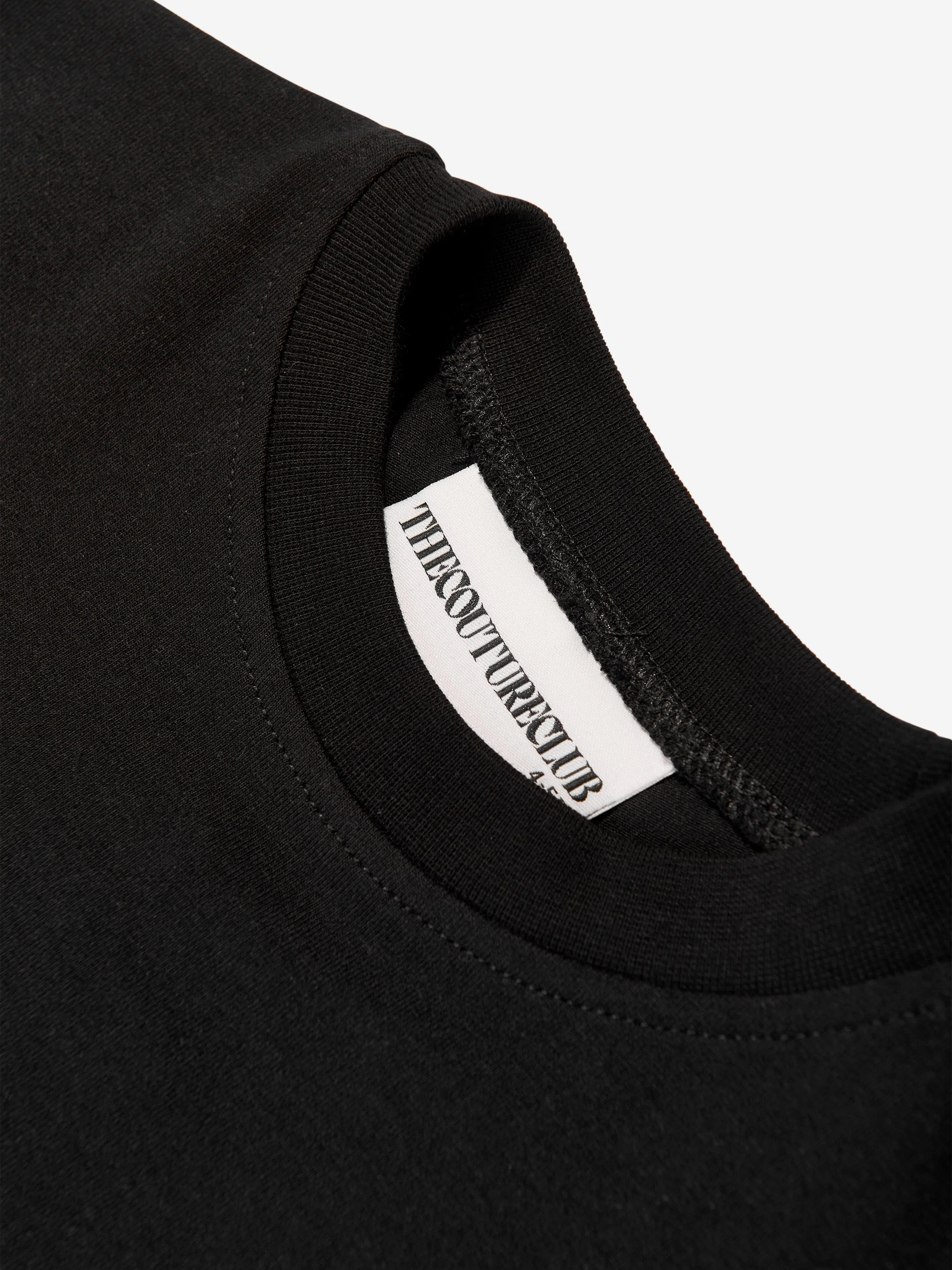 The Couture Club Kids Emblem Applique T-Shirt in Black