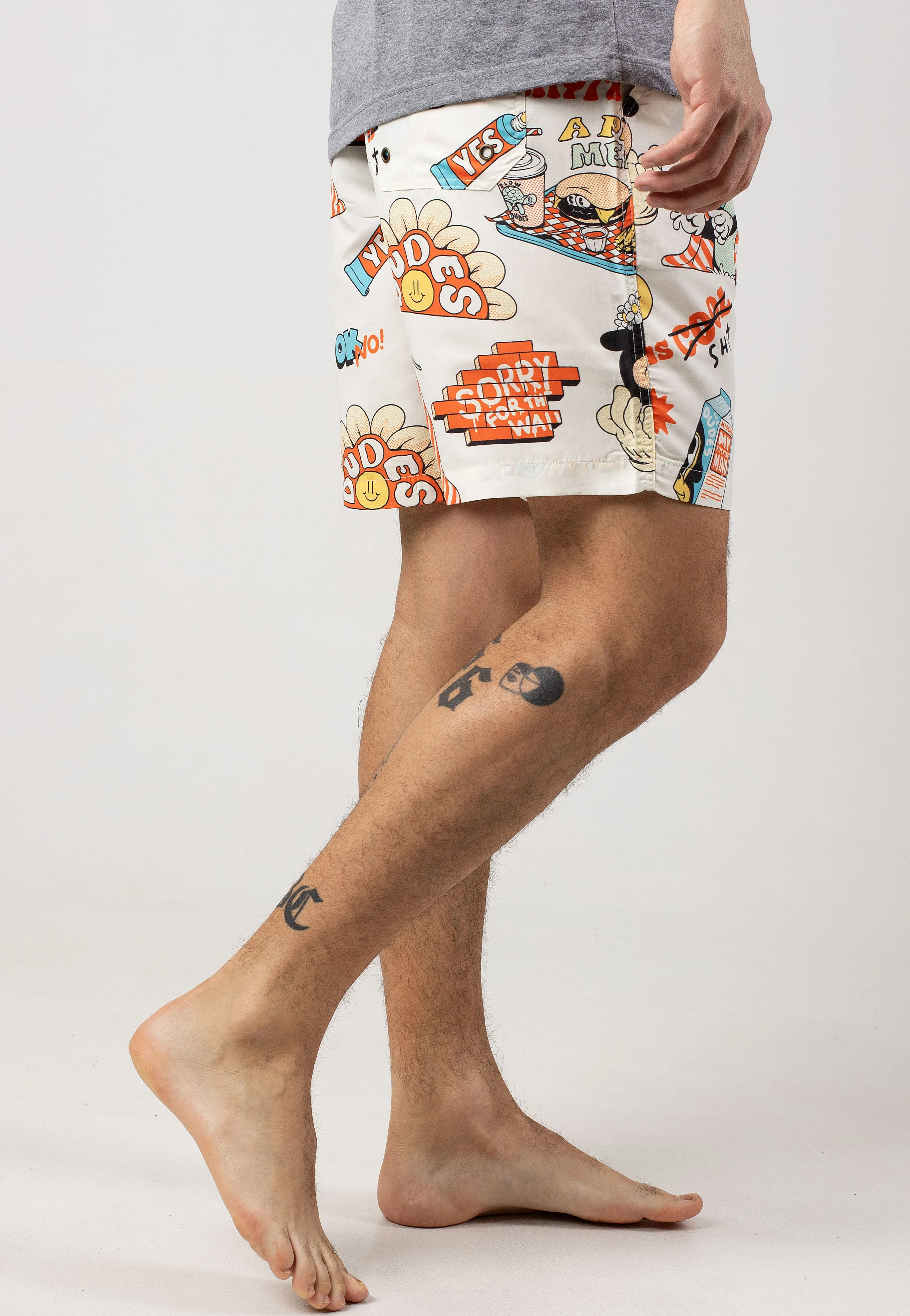 The Dudes - A Pill Meal Multicolor - Board Shorts