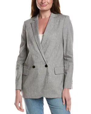 Theory Double Breasted Oversized Boy Jacket
