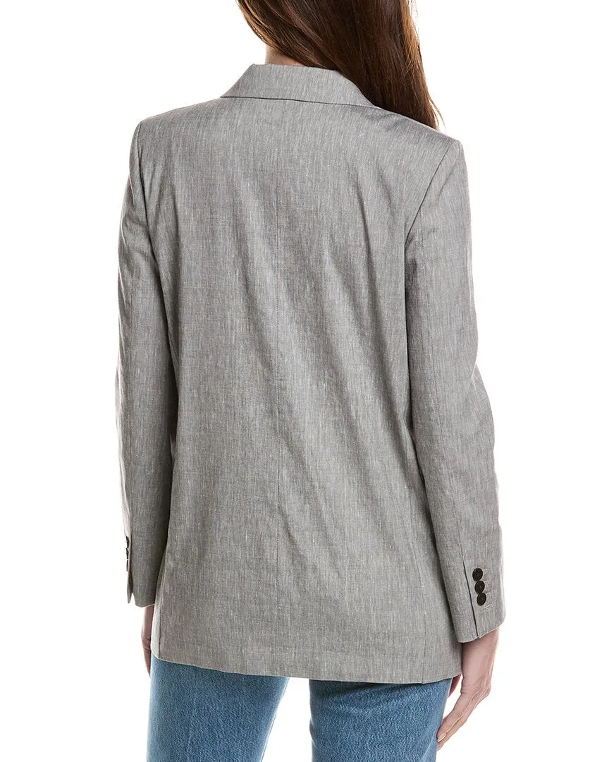 Theory Double Breasted Oversized Boy Jacket