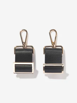 Tiba   Marl Baby Stroller Clips in Black/Gold