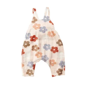 Tie Back Romper Pink - Daisy Hearts | Angel Dear