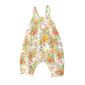 Tie Back Romper Pink - Garden Joy | Angel Dear