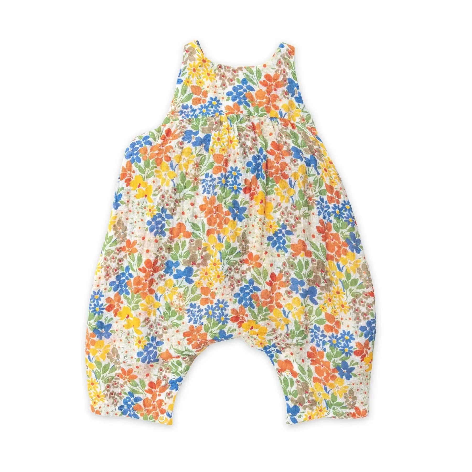 Tie Back Romper Pink - Happy Ditsy | Angel Dear