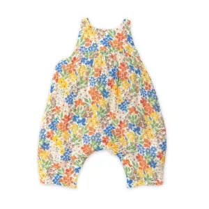 Tie Back Romper Pink - Happy Ditsy | Angel Dear