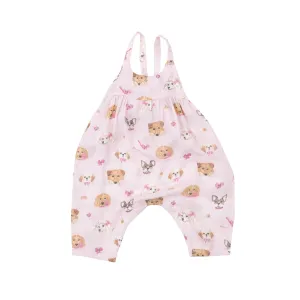 Tie Back Romper - Pretty Puppy Faces | Angel Dear