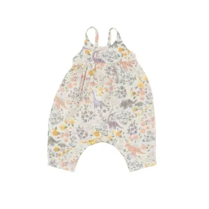Tie Back Romper - Sweet Floral Dino | Angel Dear