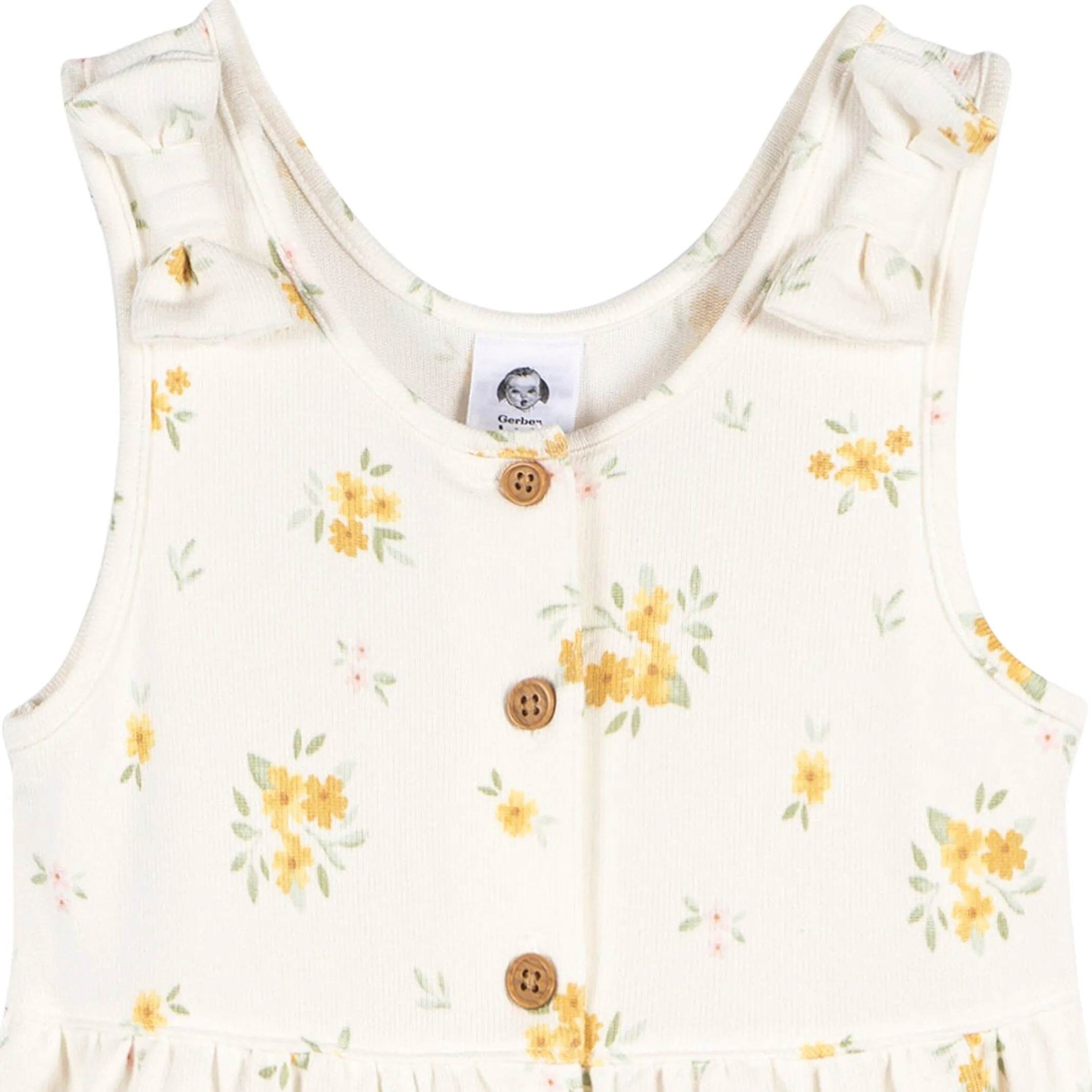 Toddler Girls Bouquets Hacci Romper Gerber Childrenswea