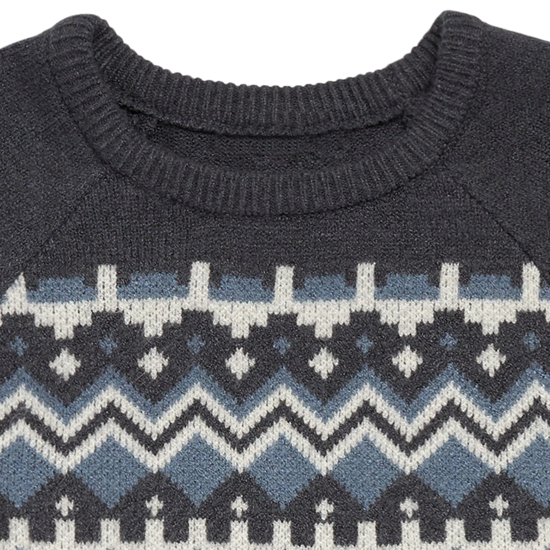 Toddler Girls Dark Grey Heather Fair Isle Sweater Dress Gerber Childrenswea