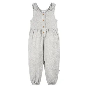 Toddler Girls Light Grey Heather Hacci Romper Gerber Childrenswea