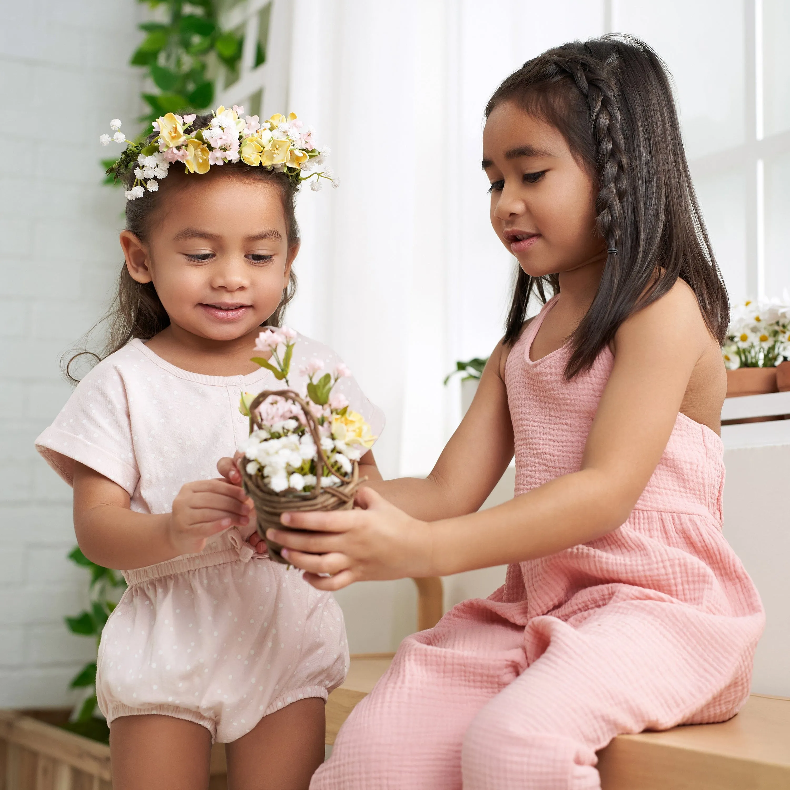 Toddler Girls Rose Pink Halter Romper Gerber Childrenswea