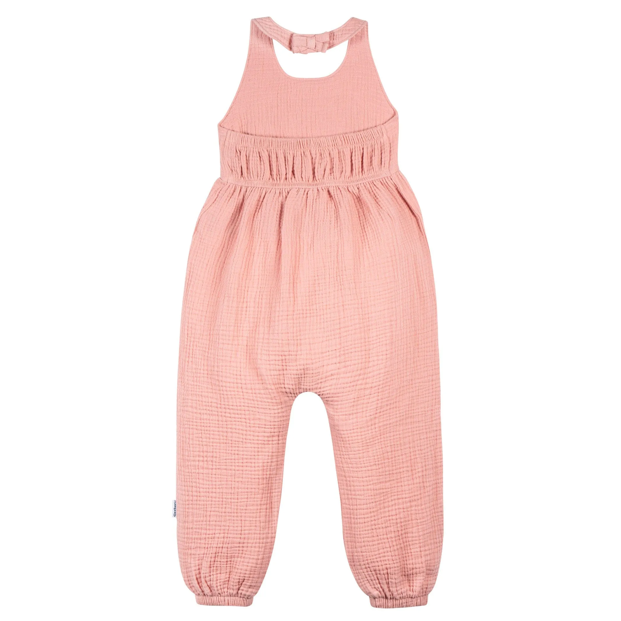 Toddler Girls Rose Pink Halter Romper Gerber Childrenswea