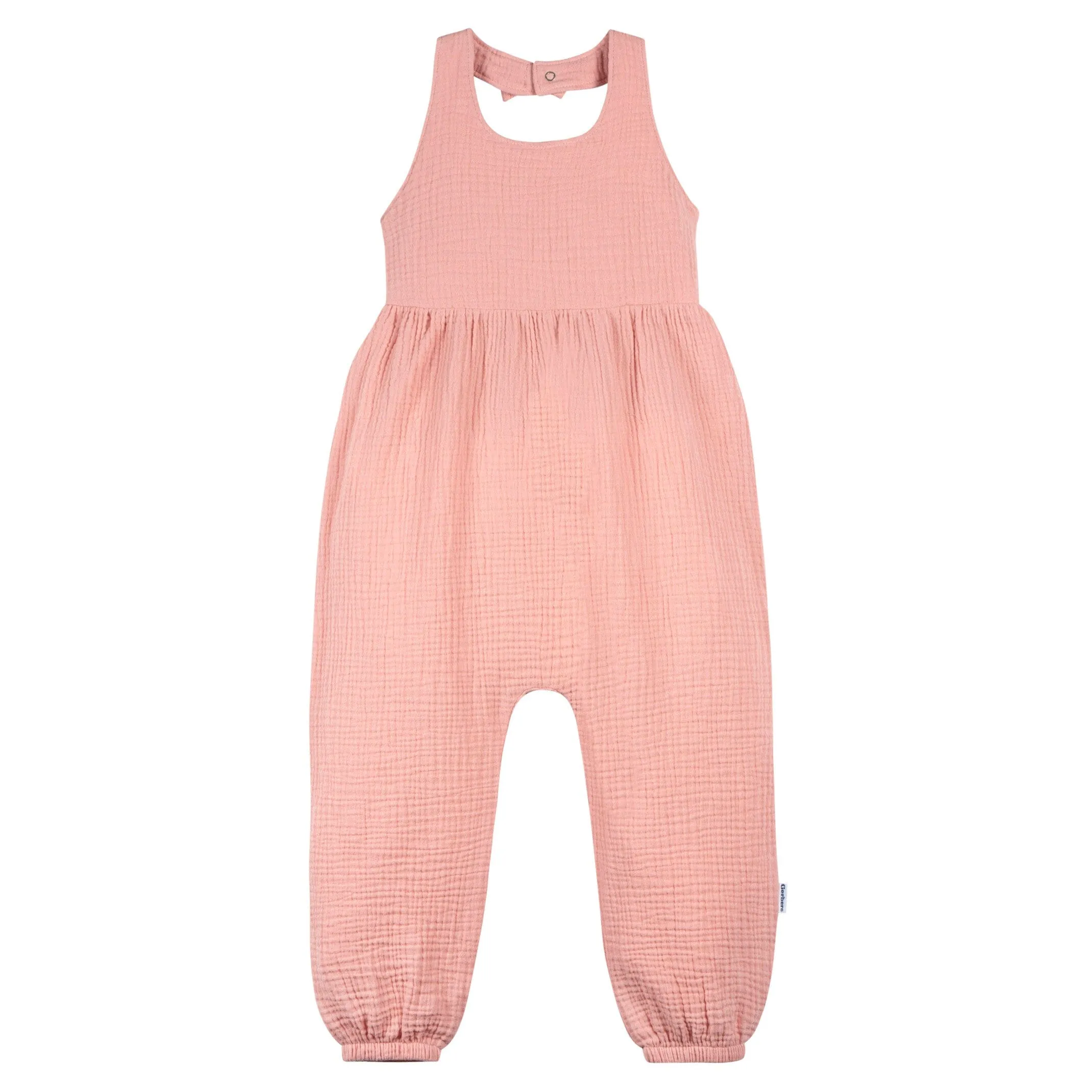 Toddler Girls Rose Pink Halter Romper Gerber Childrenswea