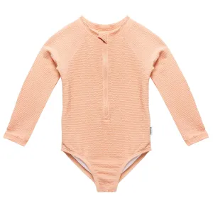 Toddler Girls UPF 50  Peach Rash Guard Gerber Childrenswea