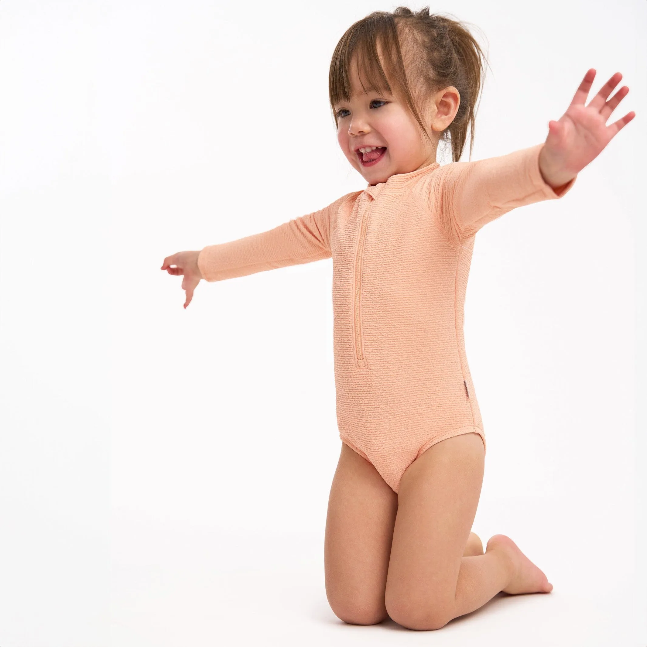 Toddler Girls UPF 50  Peach Rash Guard Gerber Childrenswea