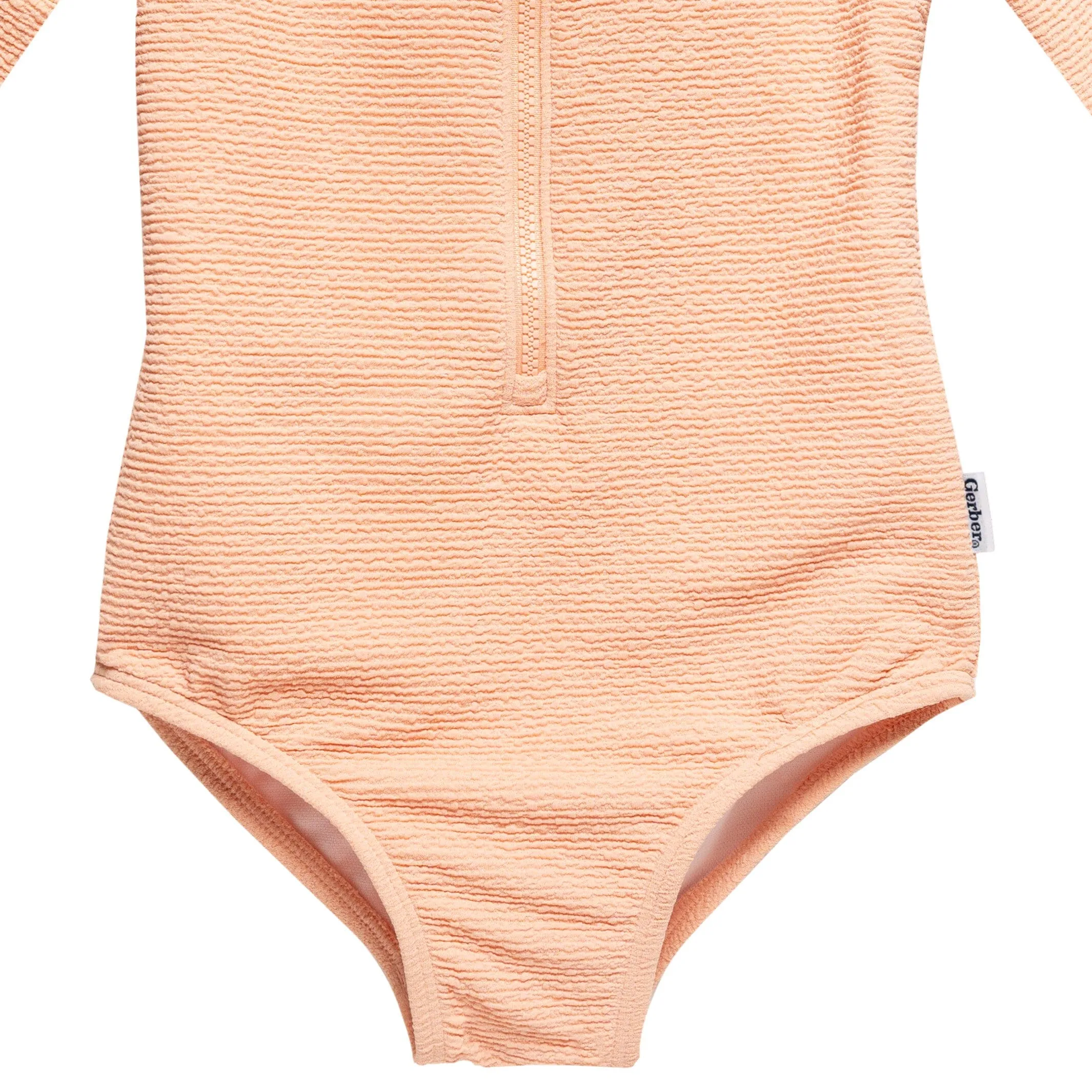Toddler Girls UPF 50  Peach Rash Guard Gerber Childrenswea