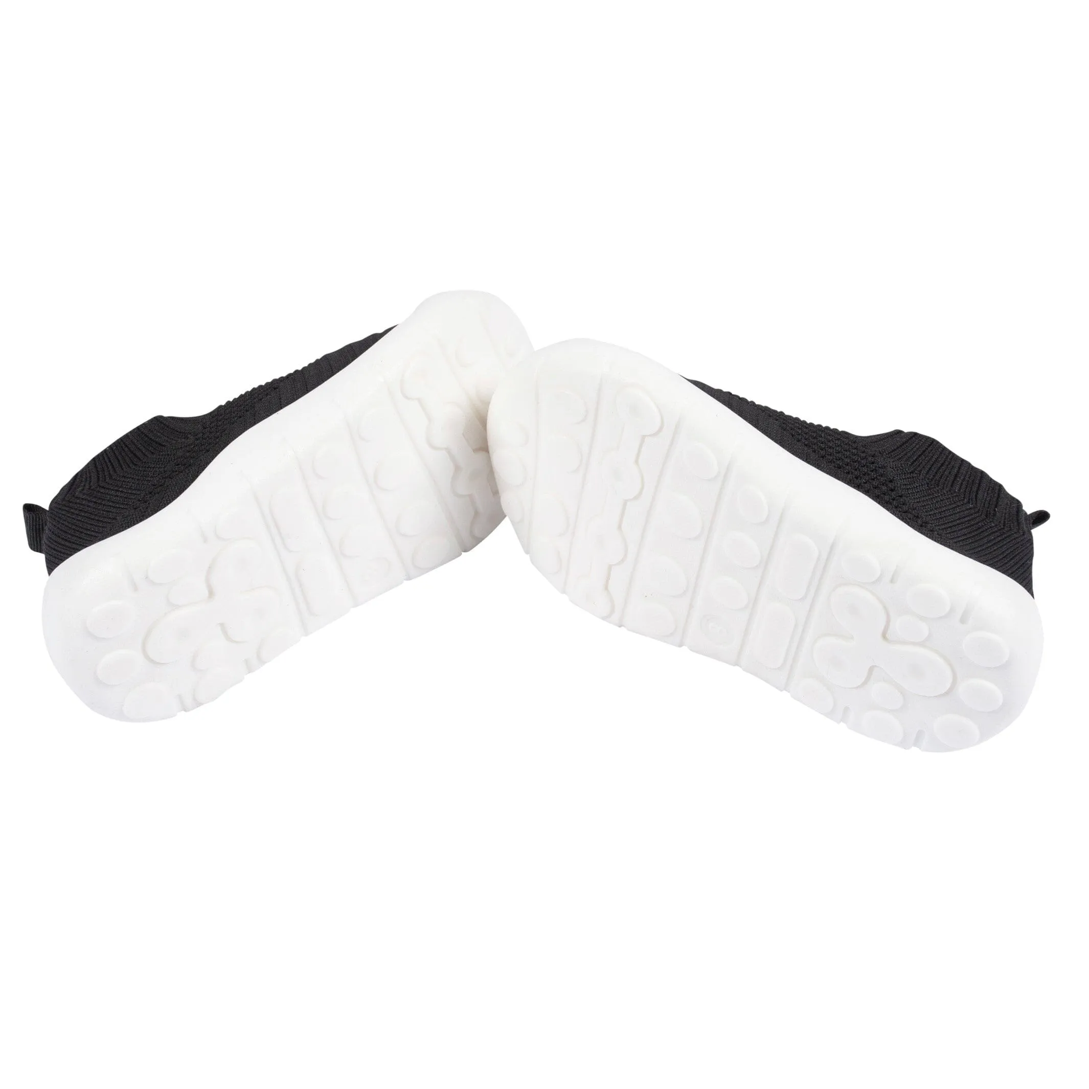 Toddler Neutral Black Stretchy Knit Slip-On Sneaker, US 11 Gerber Childrenswea
