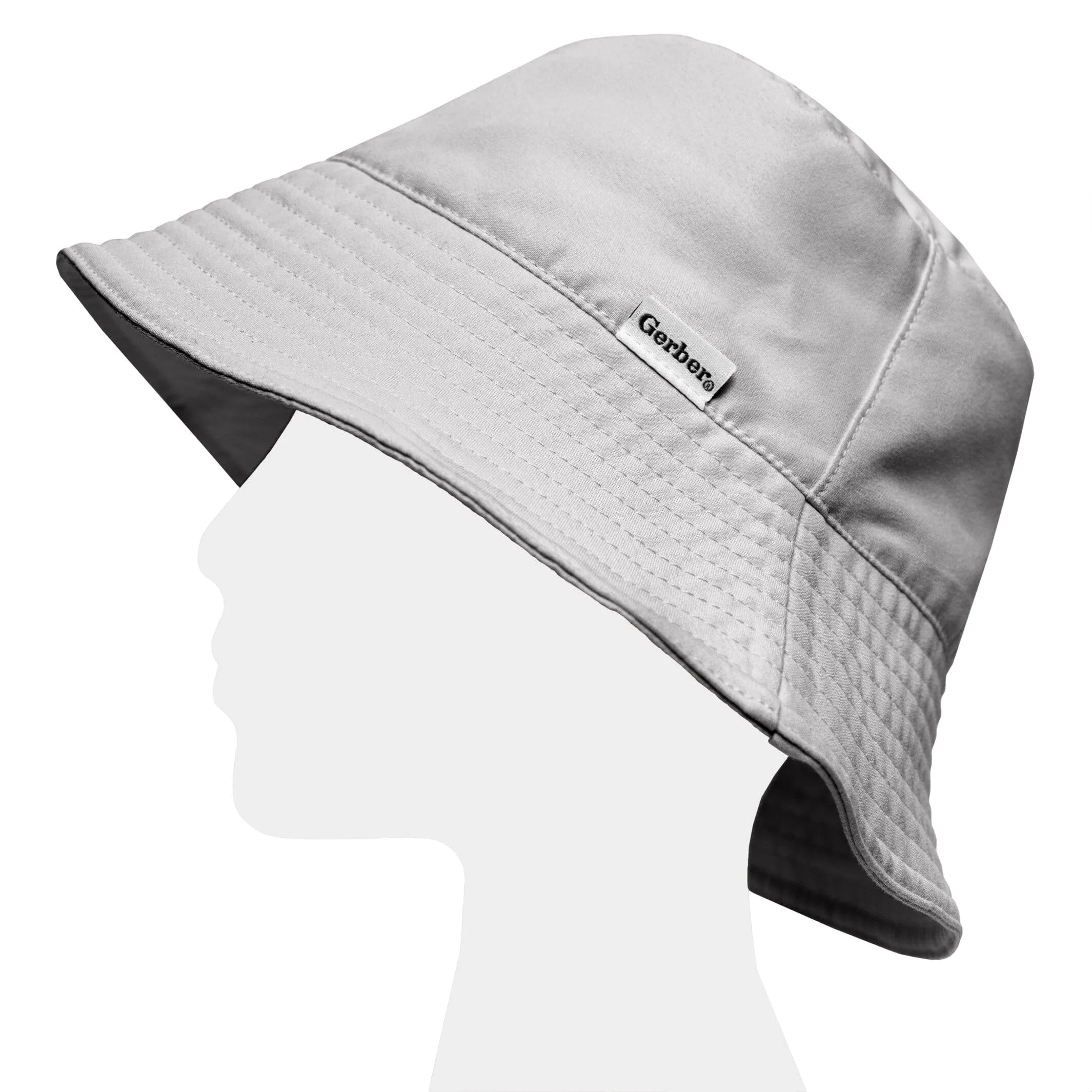 Toddler Neutral UPF 50  Light Grey Sun Hat Gerber Childrenswea
