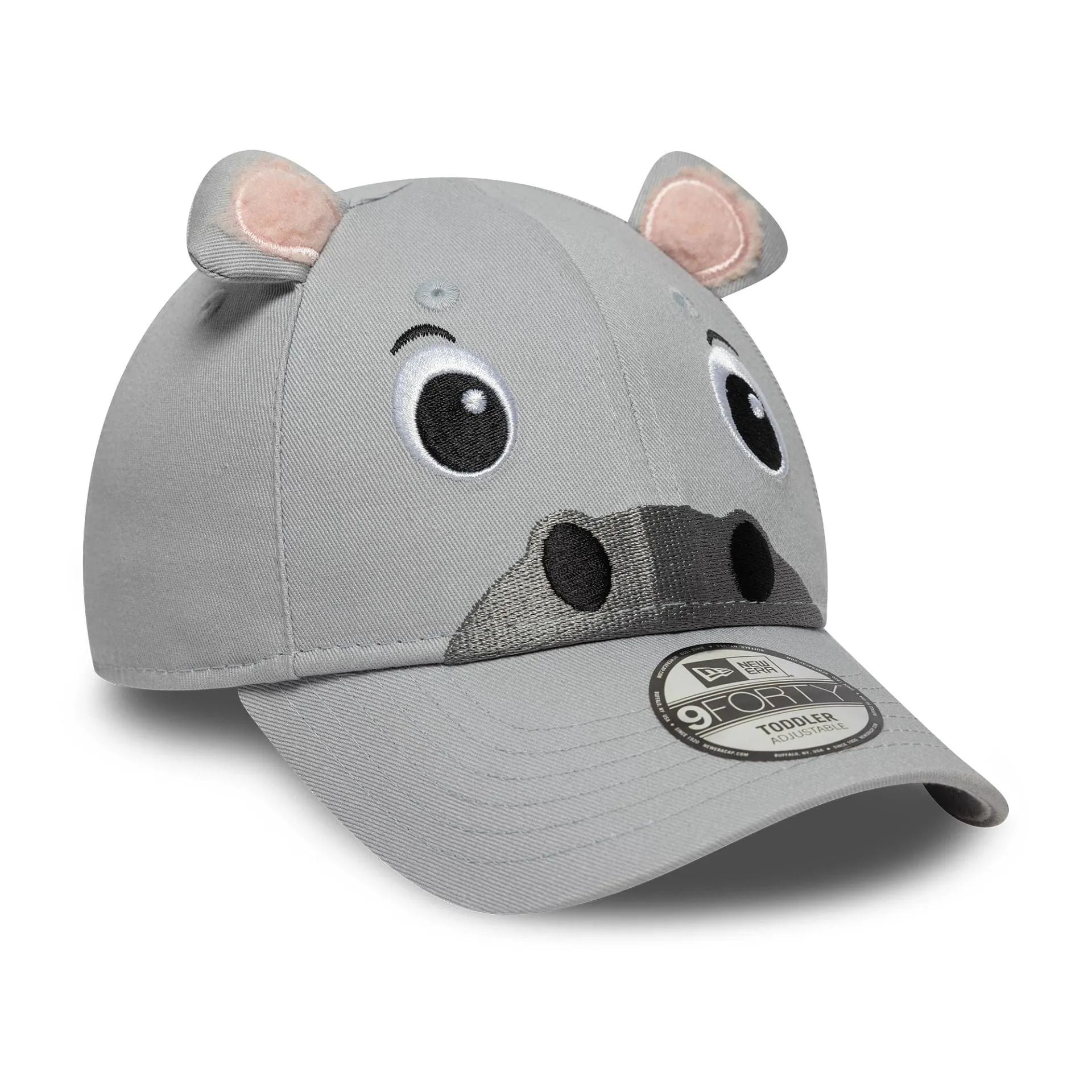 Toddler New Era Animal Hippo Grey 9FORTY Adjustable Cap Billy J