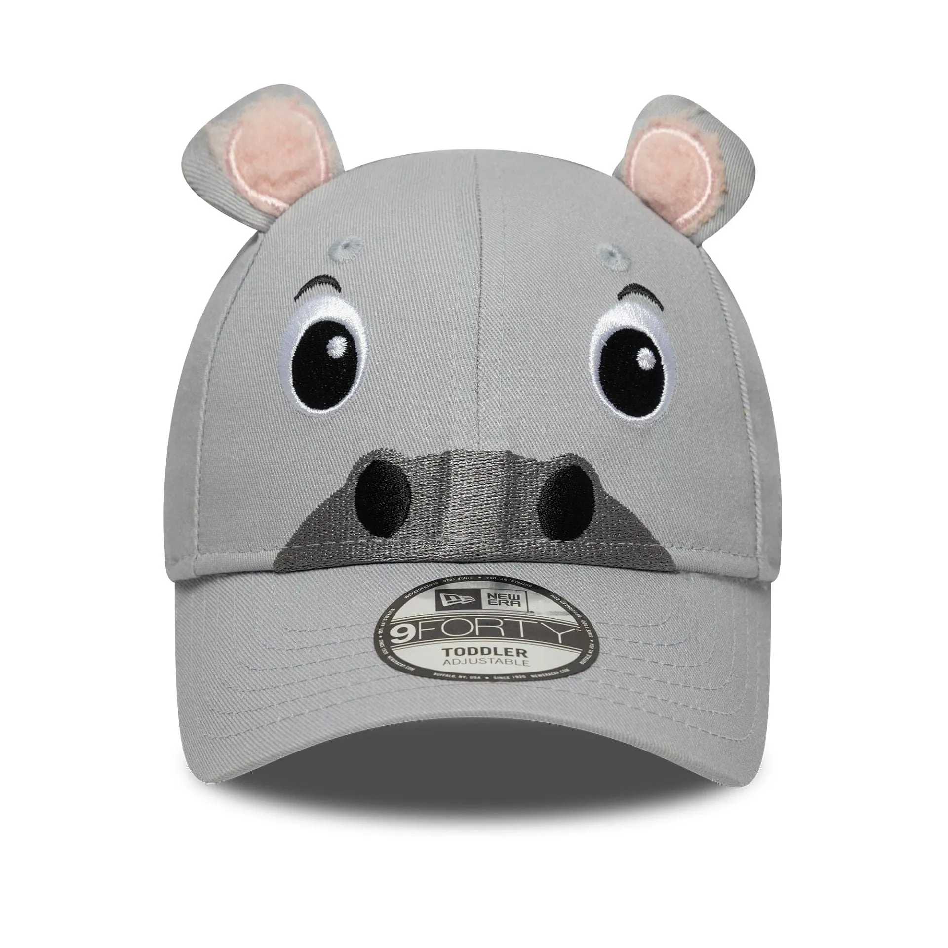Toddler New Era Animal Hippo Grey 9FORTY Adjustable Cap Billy J