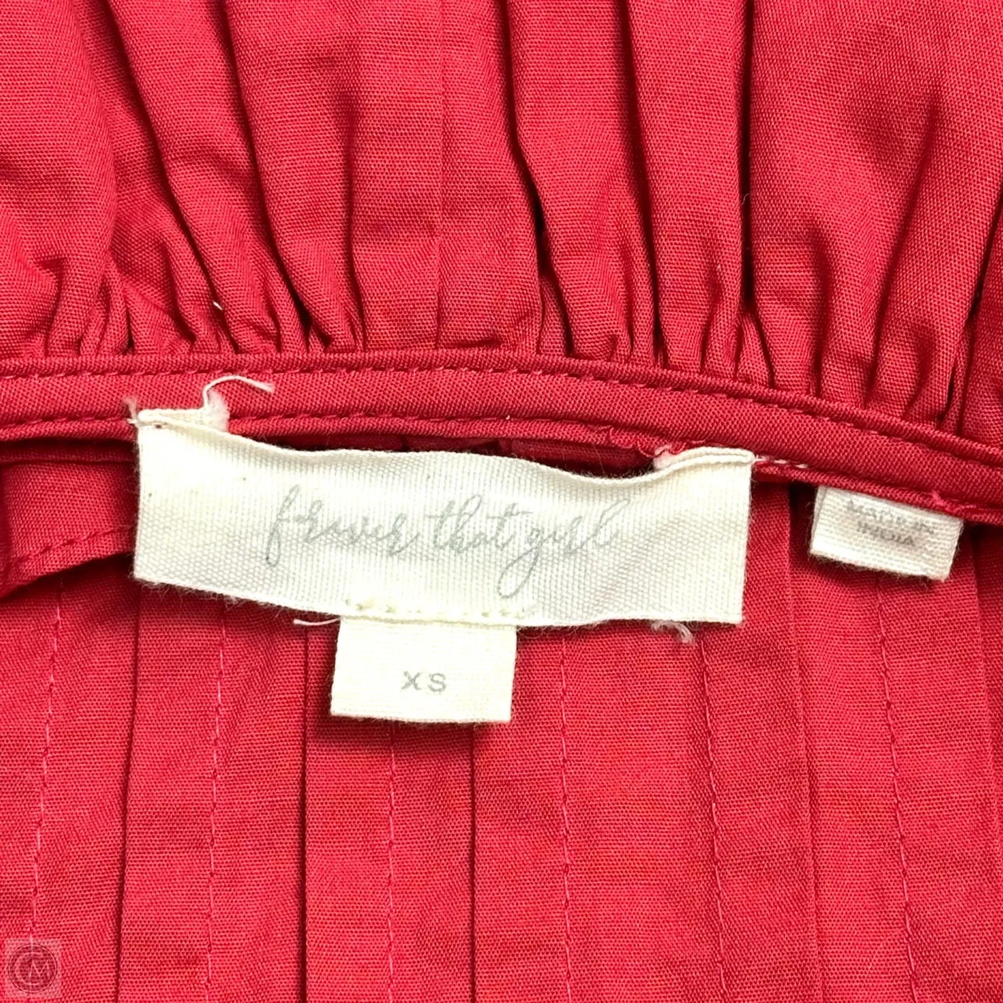 Top Sleeveless By Forever That Girl In Red, Size: Xs