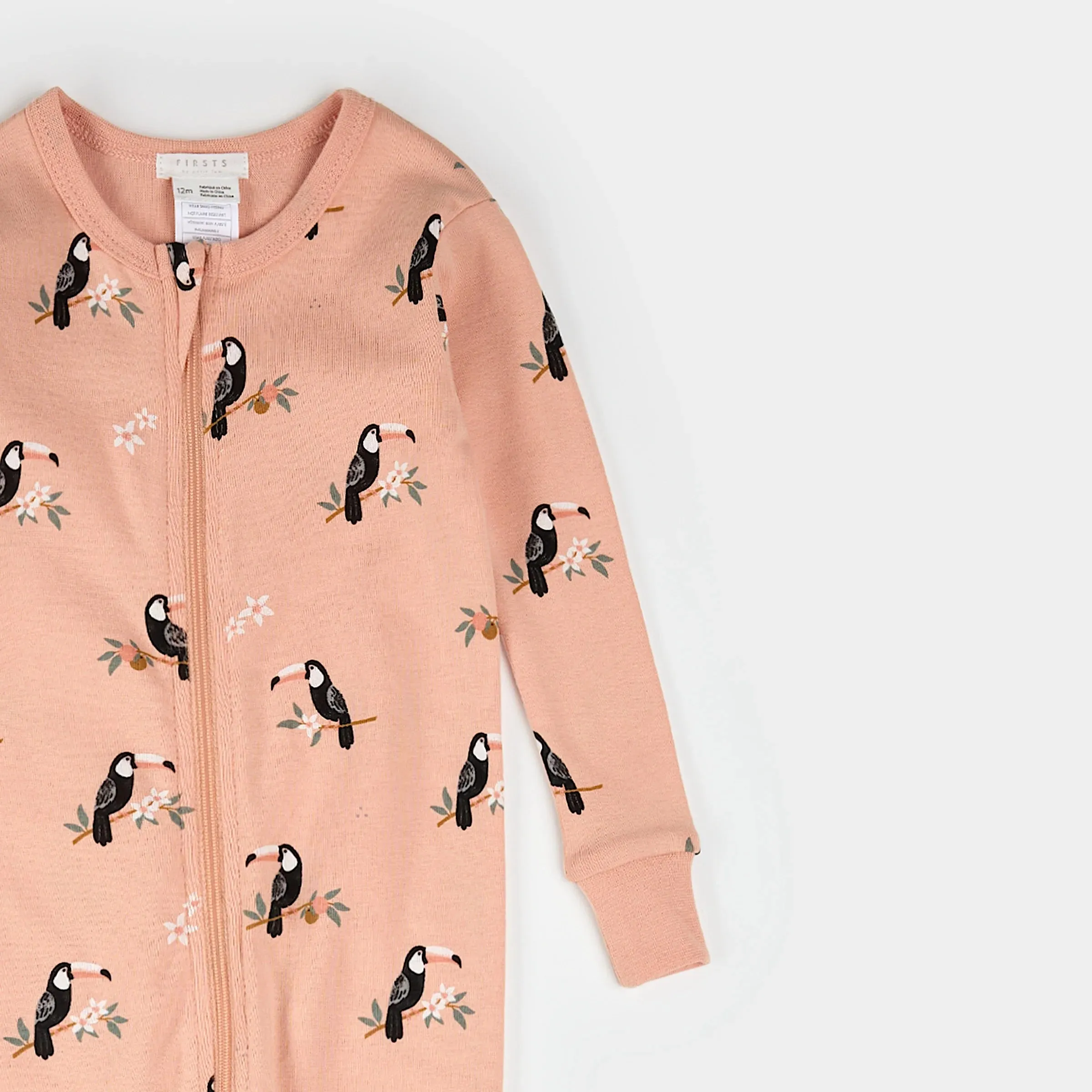 Toucans on Papaya Convertible Sleeper| Petit Lem