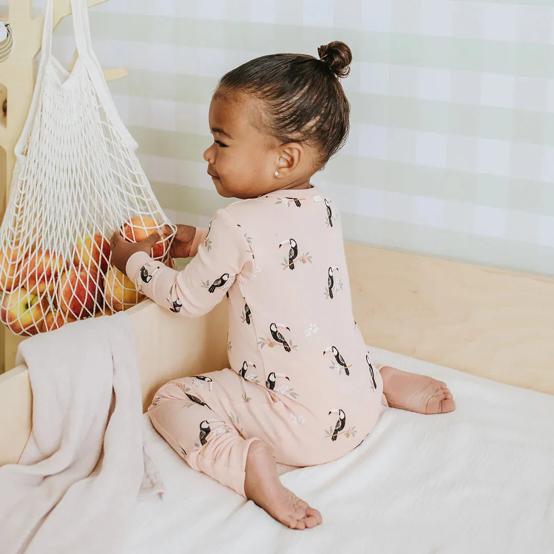 Toucans on Papaya Convertible Sleeper| Petit Lem