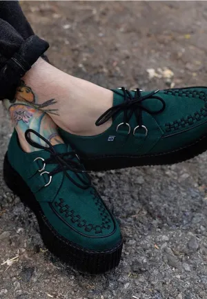 T.U.K. - Viva High Creeper Dark Cedar Vegan Suede - Girl Shoes