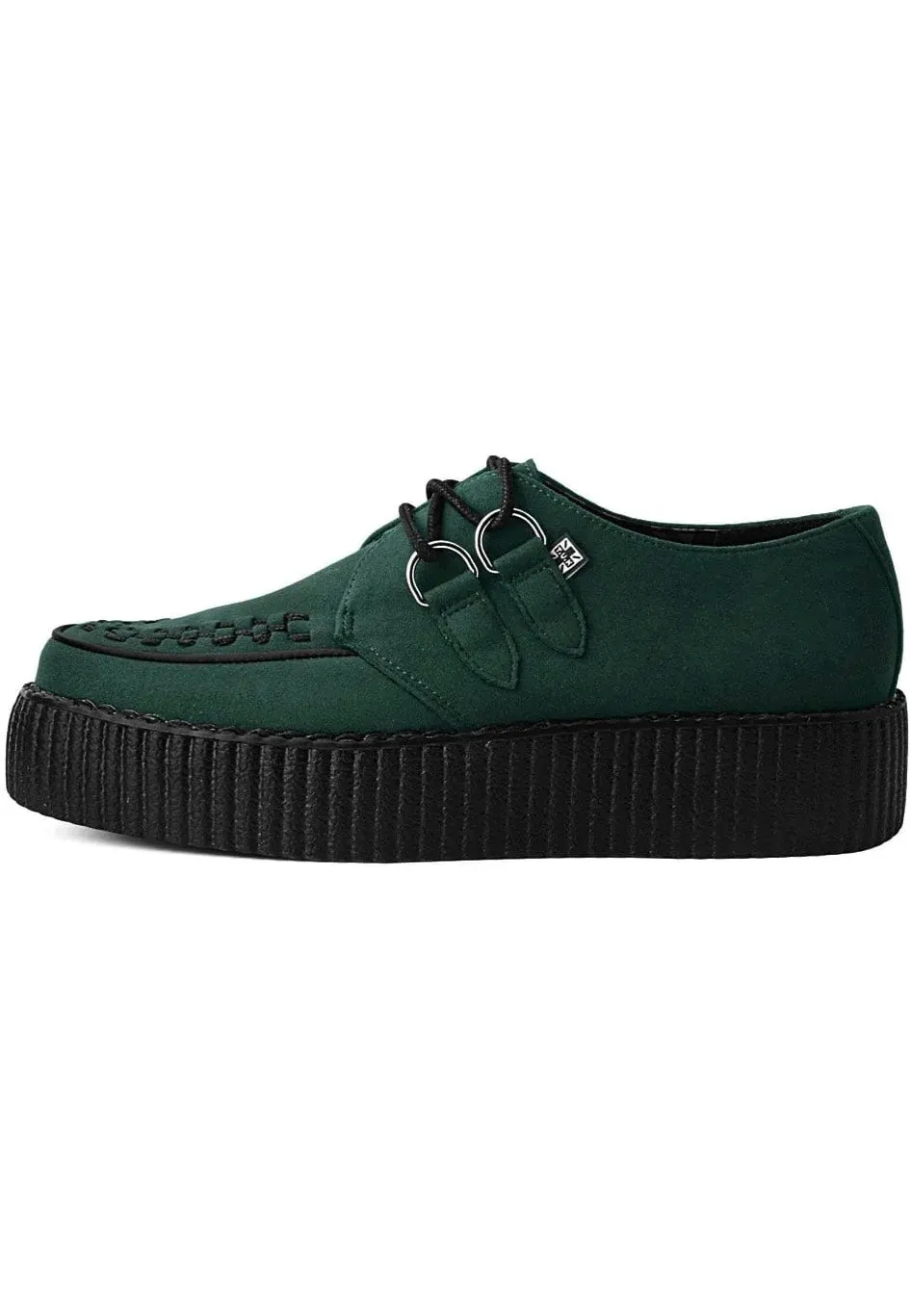 T.U.K. - Viva High Creeper Dark Cedar Vegan Suede - Girl Shoes