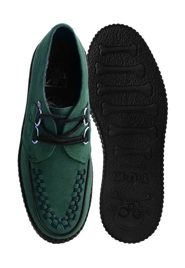 T.U.K. - Viva High Creeper Dark Cedar Vegan Suede - Girl Shoes