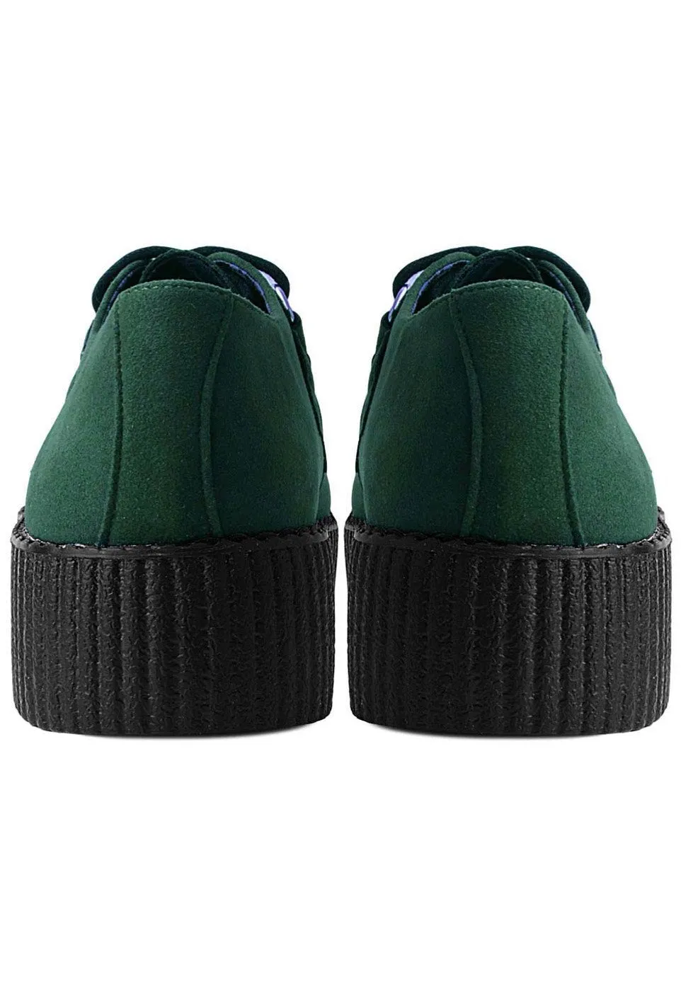 T.U.K. - Viva High Creeper Dark Cedar Vegan Suede - Girl Shoes