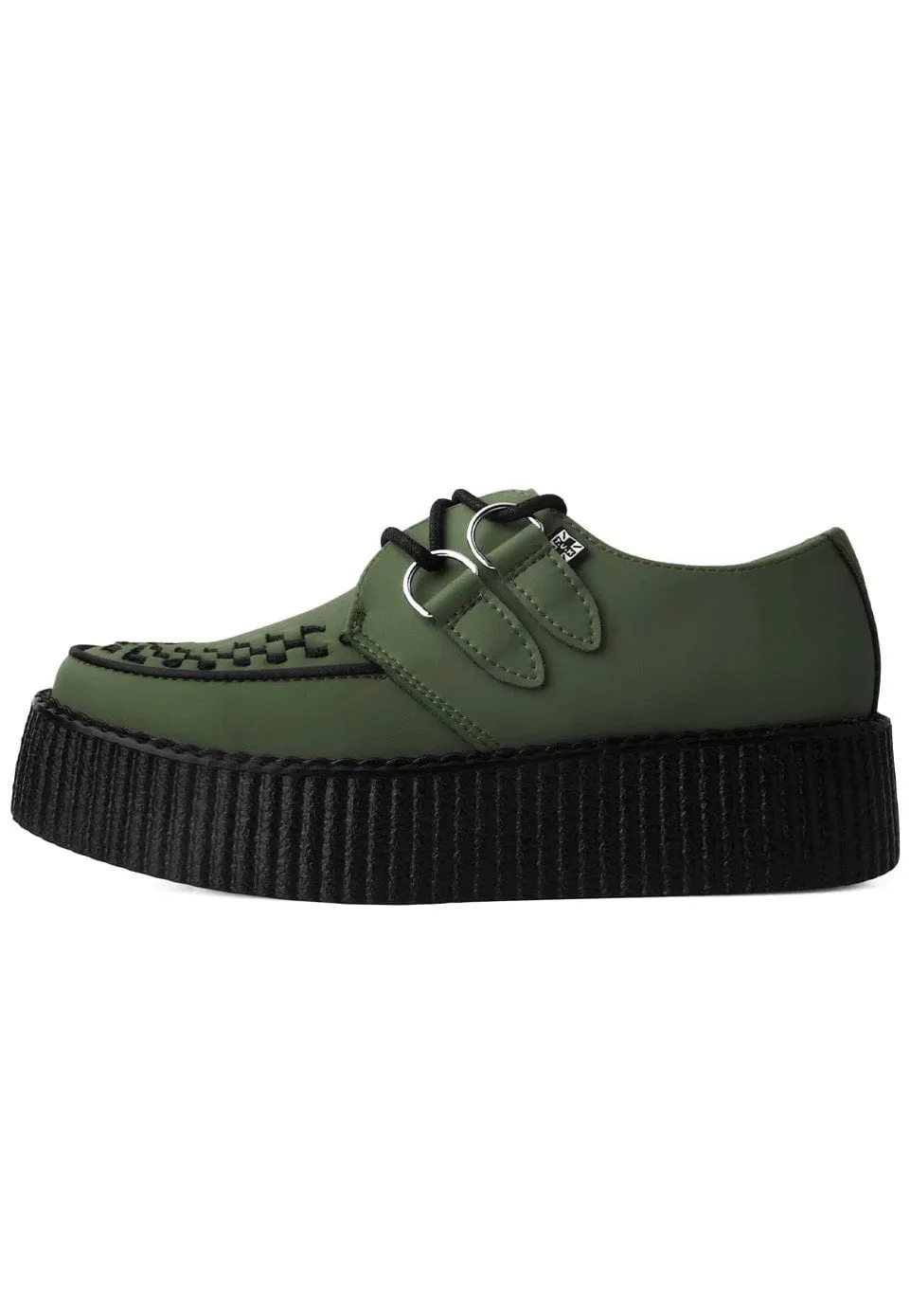 T.U.K. - Viva High Creeper Dark Green Vegan - Girl Shoes