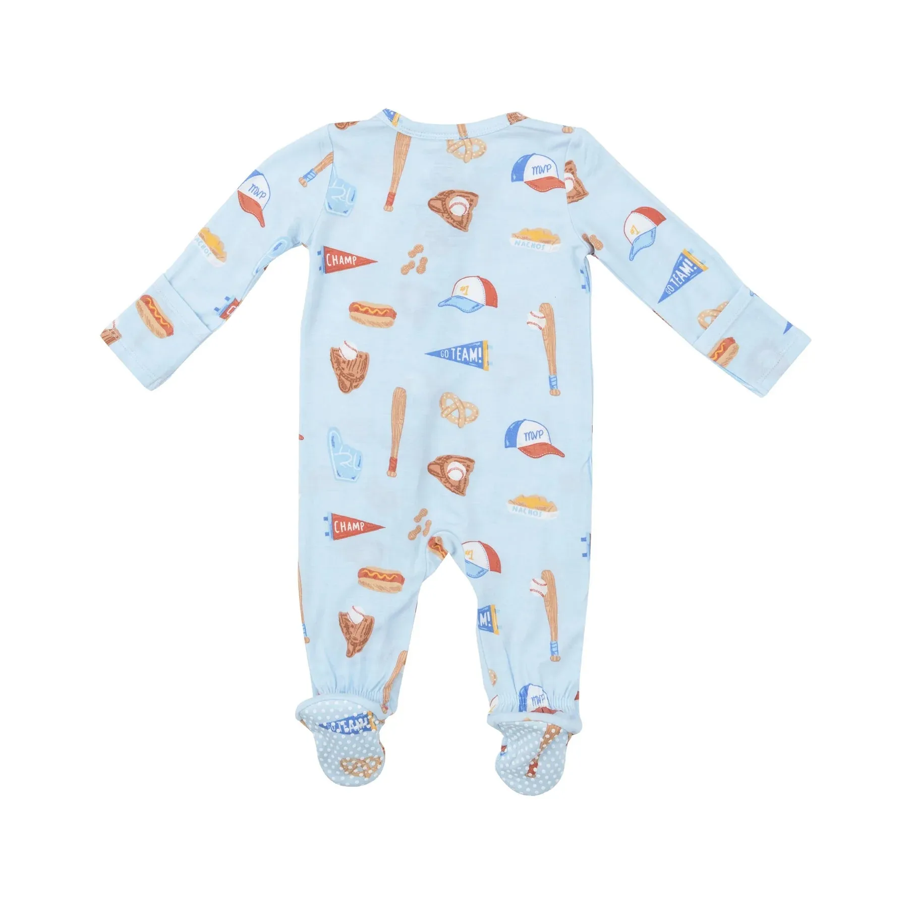 Two Way Zipper Footie - Baseball | Angel Dear