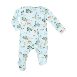 Two Way Zipper Footie - Farm Friends | Angel Dear
