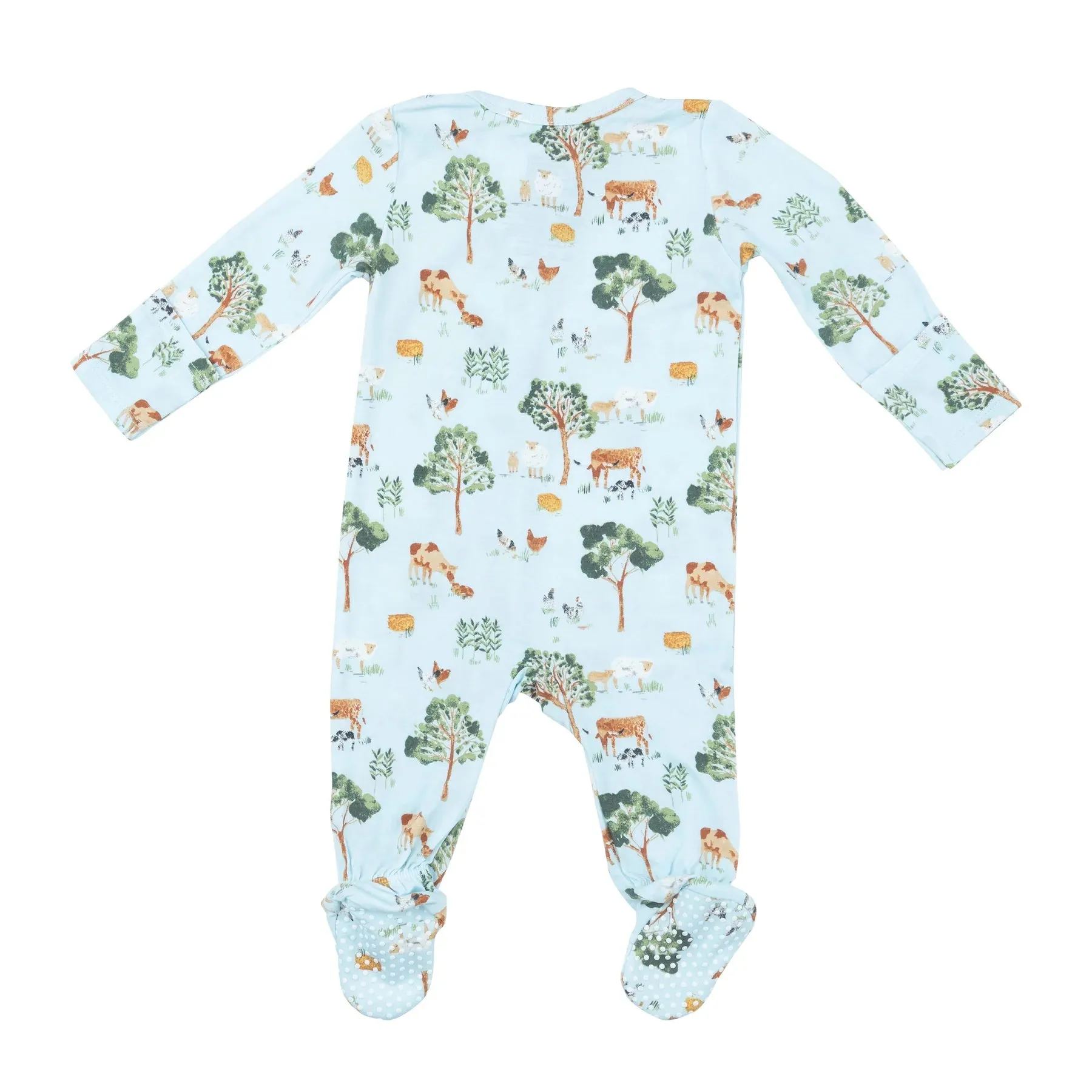 Two Way Zipper Footie - Farm Friends | Angel Dear
