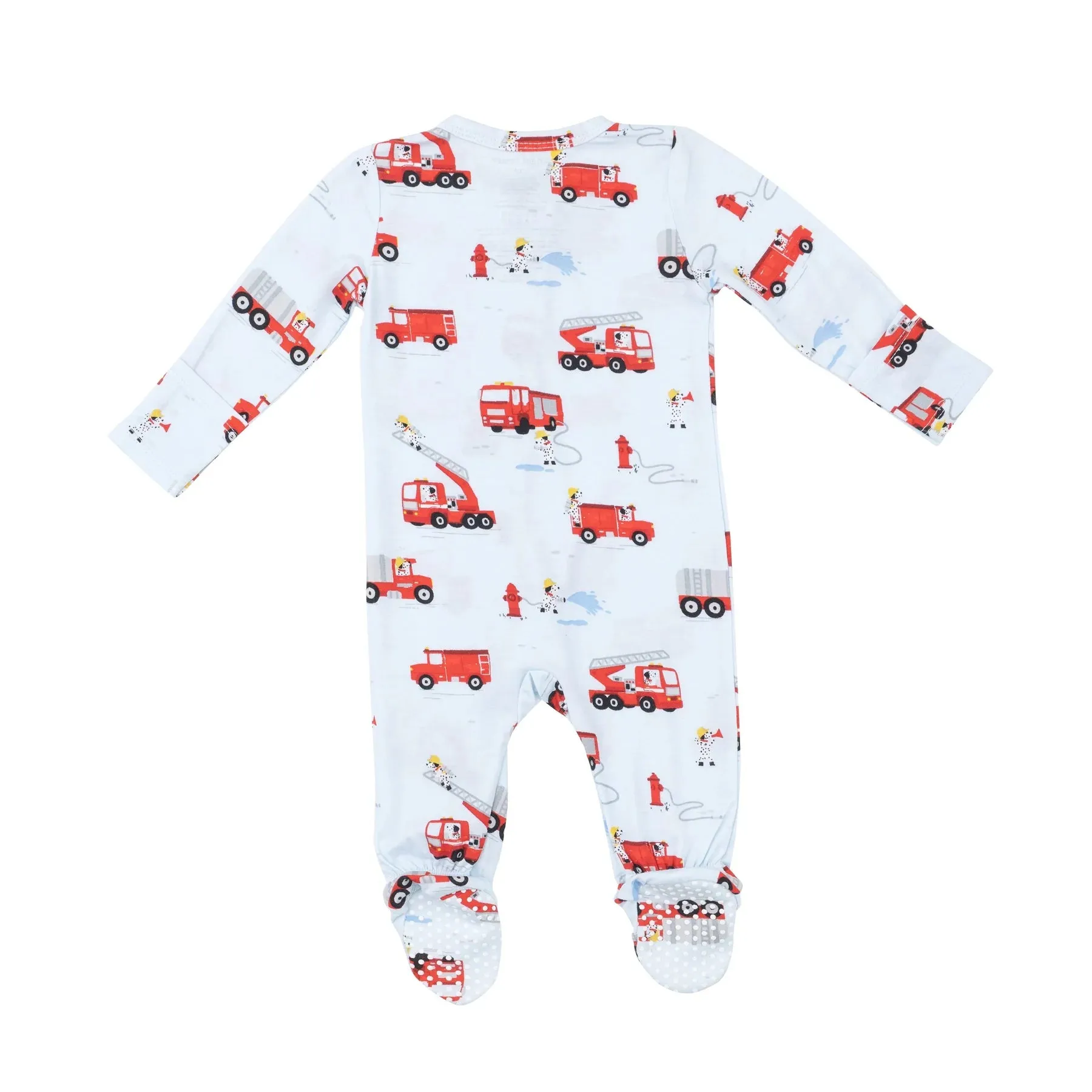Two Way Zipper Footie - Firetruck Dalmations | Angel Dear