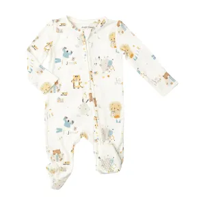 Two Way Zipper Footie - Little And Love  | Angel Dear