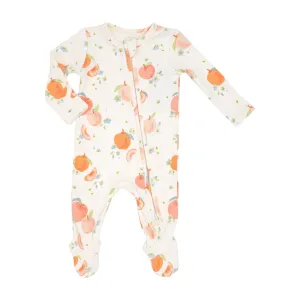 Two Way Zipper Footie - Sping Peaches | Angel Dear