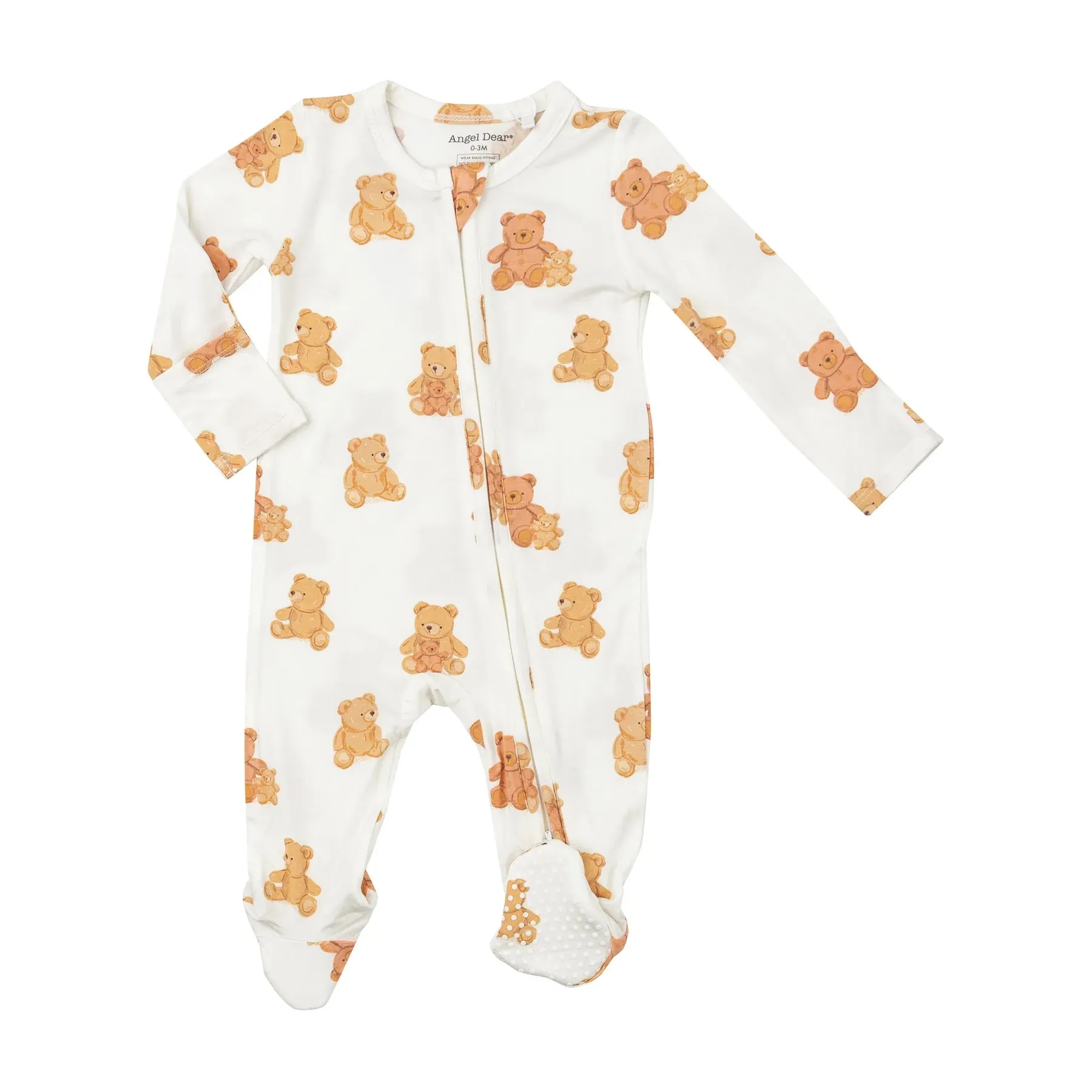 Two Way Zipper Footie - Teddy Bears | Angel Dear
