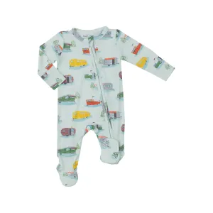 Two Way Zipper Footie - Vintage Campers | Angel Dear