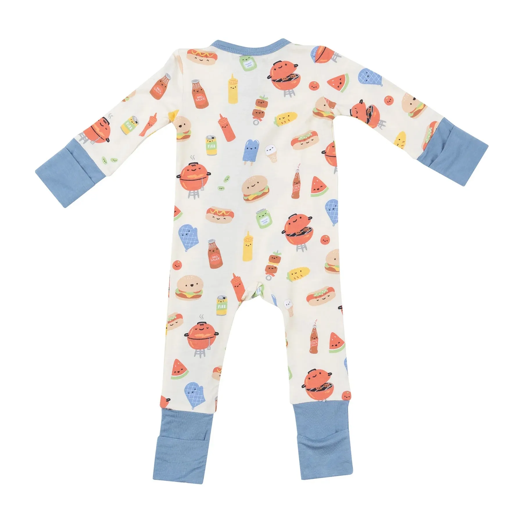 Two Way Zipper Romper - BBQ Buddies | Angel Dear