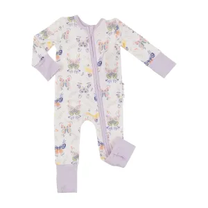 Two Way Zipper Romper - Botany Butterflies | Angel Dear